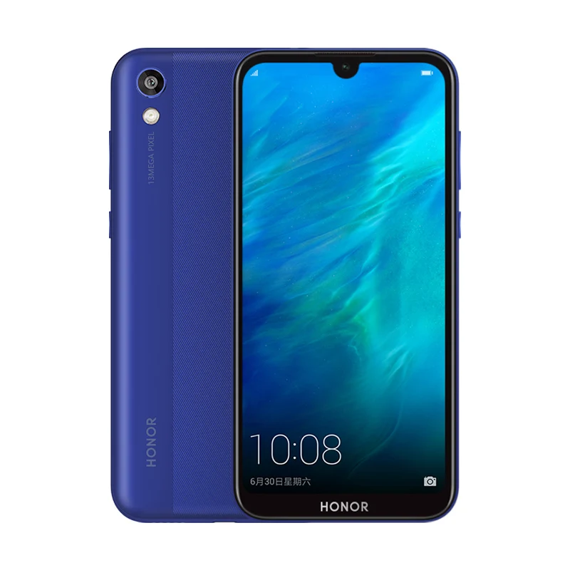 Синий Оригинальная глобальная версия Honor 8S 32GB rom 2GB ram 5,71 ''дисплей FullView Dewdrop MT6761 четырехъядерный 13 МП камера заднего вида мобильный телефон - Цвет: Синий