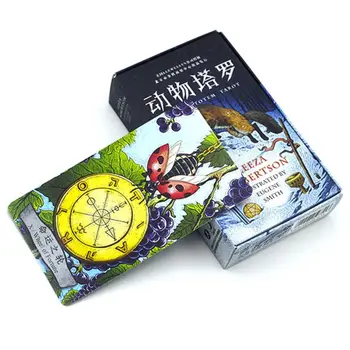 

Animal Totem Tarot Card Board Game Nature Mysterious Divination Game 78 Cards
