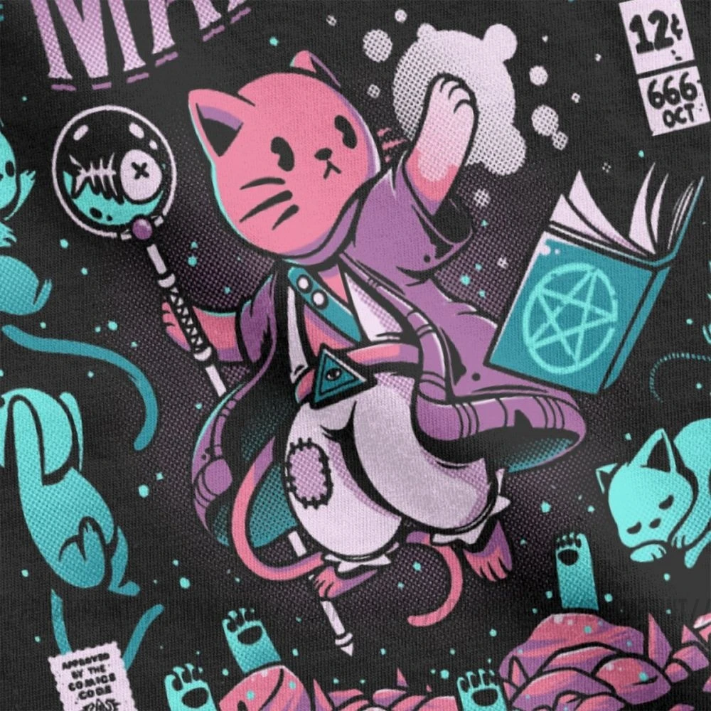 Neko Mancer эстетика vaporwave тройники, топ, сатантик, Готическая ведьма, женская футболка, Harajuku футболки, одежда для женщин