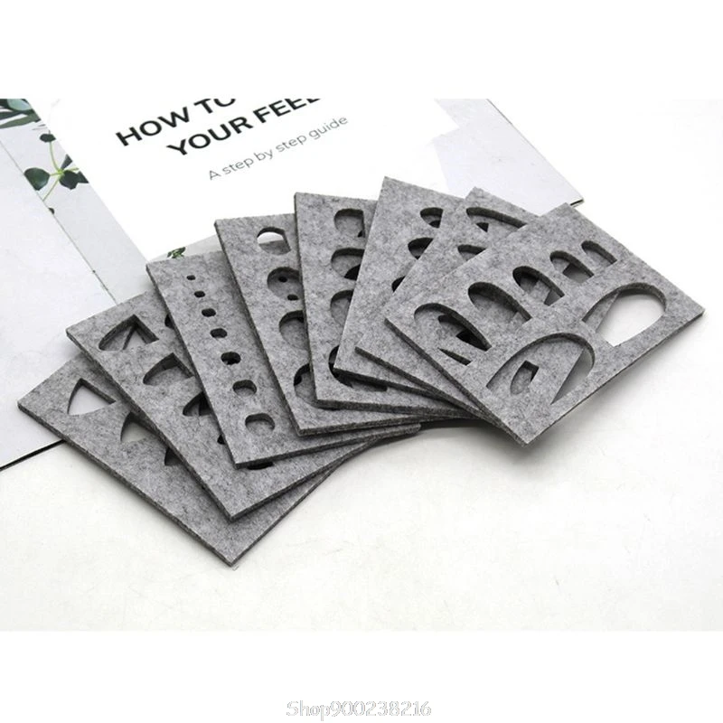 8pcs Wool Felt Mold Needle Felting DIY Craft Stencil Applique Handicraft Shaping Mould Sewing S01 20