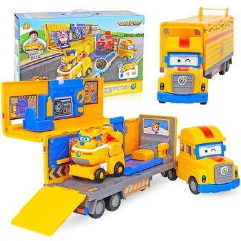 

2018 Newest ABS Super Wings Poppa Deluxe Multiple Scene Deformation Rescue Vehicle with Sound Combination Toys
