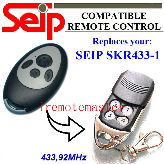 Для SEIP SKR433-1 гаражный дверной пульт дистанционного управления 433,92 МГц Роллинг-код