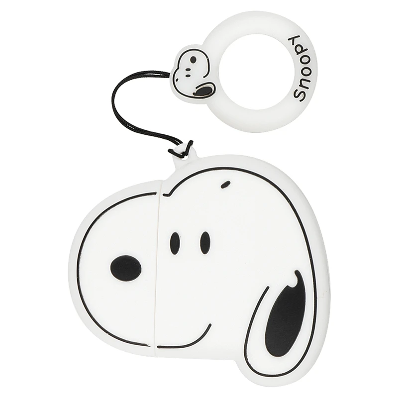 Для Apple Air Pods 1 TWS Bluetooth защитный чехол для наушников милый мультфильм Снупи крышка с изображением Тоторо для AirPods 2 i12 чехол кольцо на палец - Цвет: 01