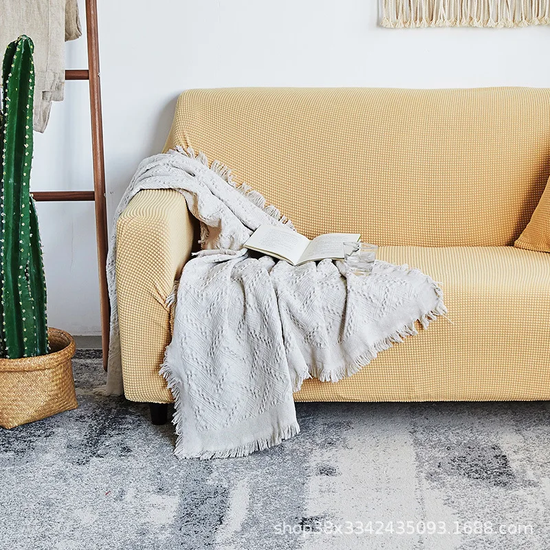 Beige Sofa Cover Stretch Furniture Covers Elastic Sofa Covers For living Room Copridivano Slipcovers for Armchairs couch covers