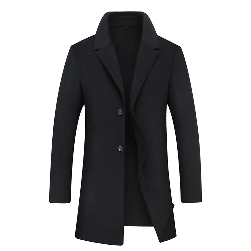 

Plus Fat Increase Code Male Woolen Coat Medium Length Money Fat Man Double-sided What About Coat Extra Large Wool Woolen Cloth