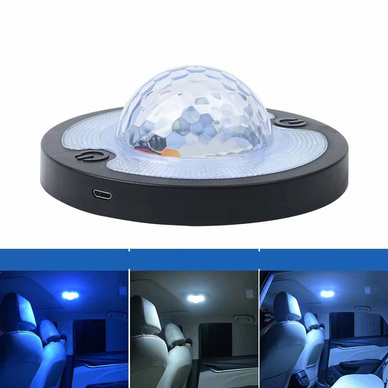 

Touch Type Car LED Reading Light Colorful Atmosphere Light Decorative Wireless Sensor Bungee Decorative Lamp Car Accessories