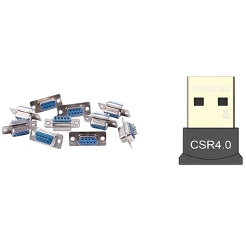 

10 x DB 9 9-Pin Female to Female Connector Welder Adapter with Bluetooth CSR 4.0 Dongle o Receiver Wireless Adapter
