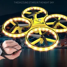 Радиоуправляемые вертолеты Timethinker, дистанционно управляемые игрушечные самолеты со светодиодной перчаткой для рук, Интеллектуальная Индукционная Подвеска для детей