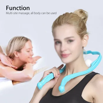 

Portable Point Therapy Massager Neck Pain Roller Ball Self Massage Soft Pressure Aptoco Neck Massager For Neck And Shoulder Dual