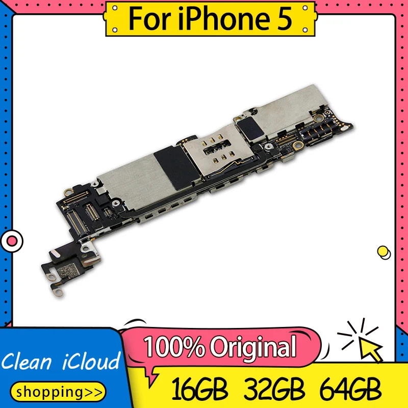 Заводская разблокированная материнская плата для iPhone 5 Высококачественная