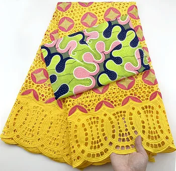 

Nigerian Lace Fabrics 2020 African Swiss Voile Lace Fabrics High Quality Wax fabric in Switzerland For Wedding 2.5+3 yards