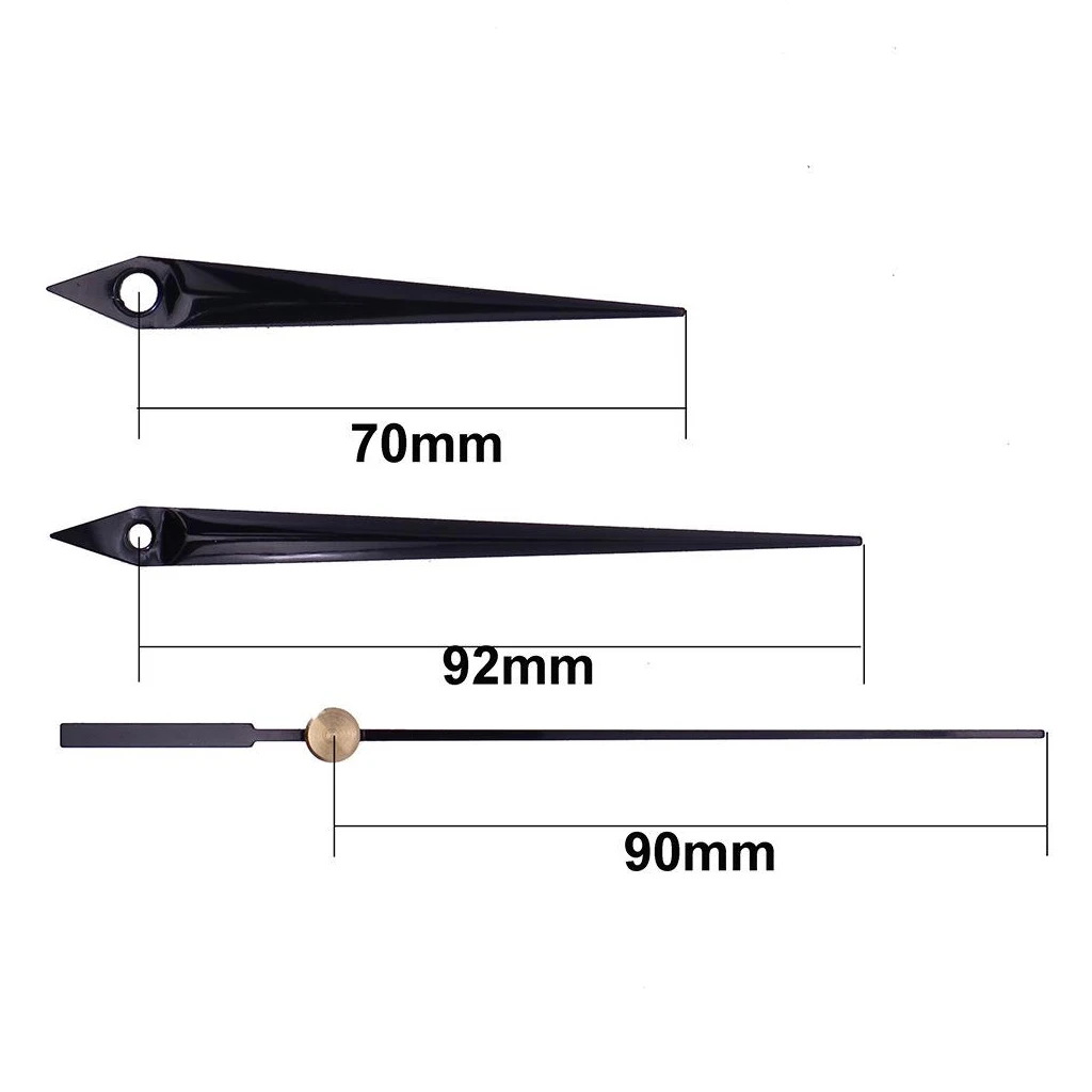 Metal Black Clock Hands Movement Mechanism for Wall Clock House DIY Room Home Decorations Mini