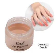 28 г погружной порошок-Цвет № 27# персиково-желтый цвет системы-чистый цвет