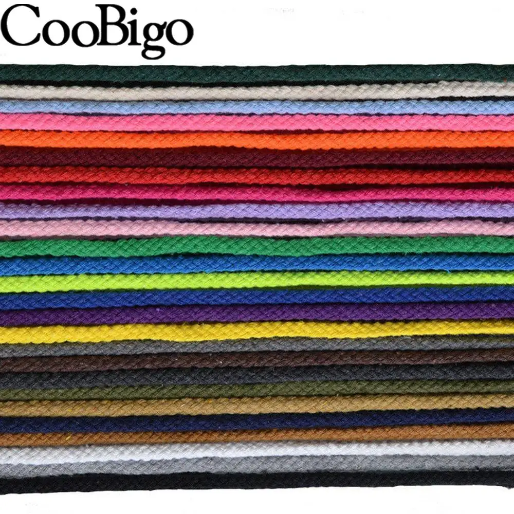 5mm Cotton Rope Weaving Cord Twisted Thread Braided String for Handmade Bag DIY Tapestry Wall Art Decor Macrame Accessory 5Meter cotton rope,macrame cord