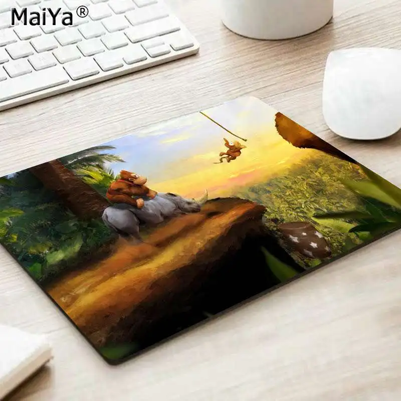 No Lock Edge18x22cm MaiYa Подарочный коврик классическая игровая сцена индивидуальные коврики для мыши компьютерный Аниме Коврик для мыши и ноутбука игровой коврик для мыши - Цвет: No Lock Edge18x22cm