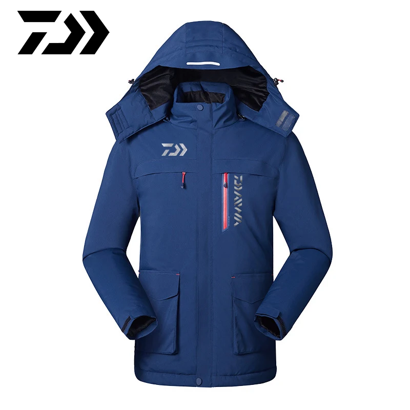 Daiwa мужские зимние толстые хлопковые куртки с USB подогревом, уличная Водонепроницаемая ветровка для походов, альпинизма, лыжного спорта