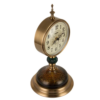 

New Modern Table Clock Non-Slip Base Desk Clock Silence Scanning Art Glass Table Clock Bedroom Living Room Home Decoration