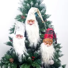 Счастливого рождества декор милый Санта Клаус красное вино отверстие бутылки Декоративный Рождественский орнамент домашний декор