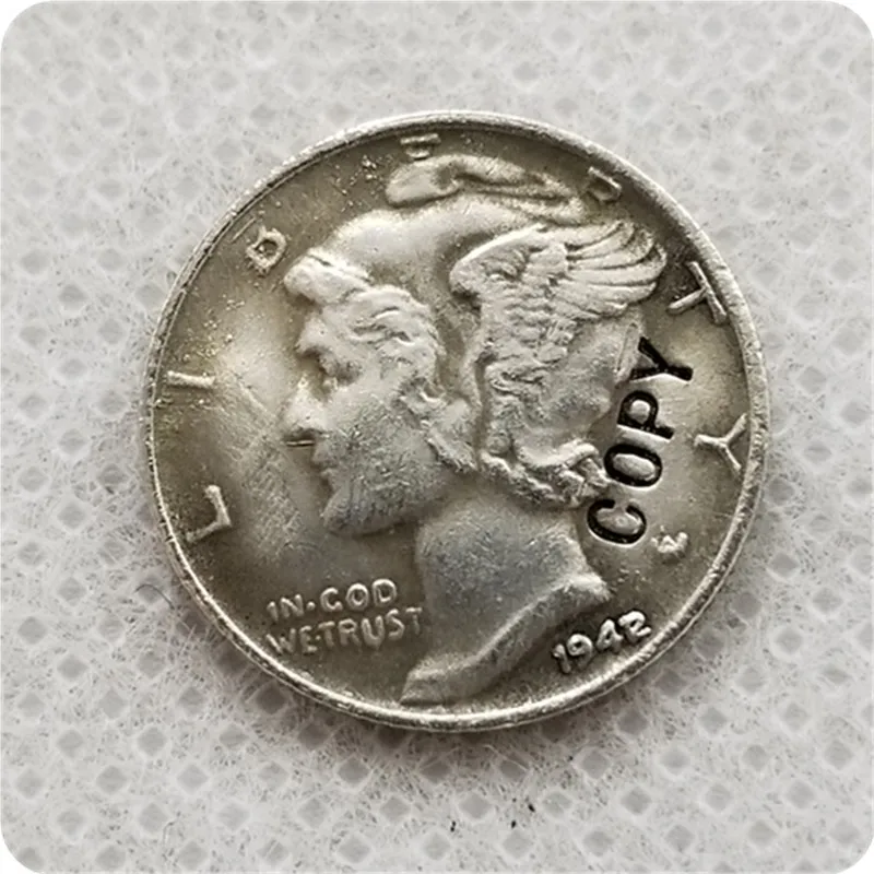 USA 1942/1-P Mercury Dime COPY commemorative coins-replica coins medal collectibles | Дом и сад
