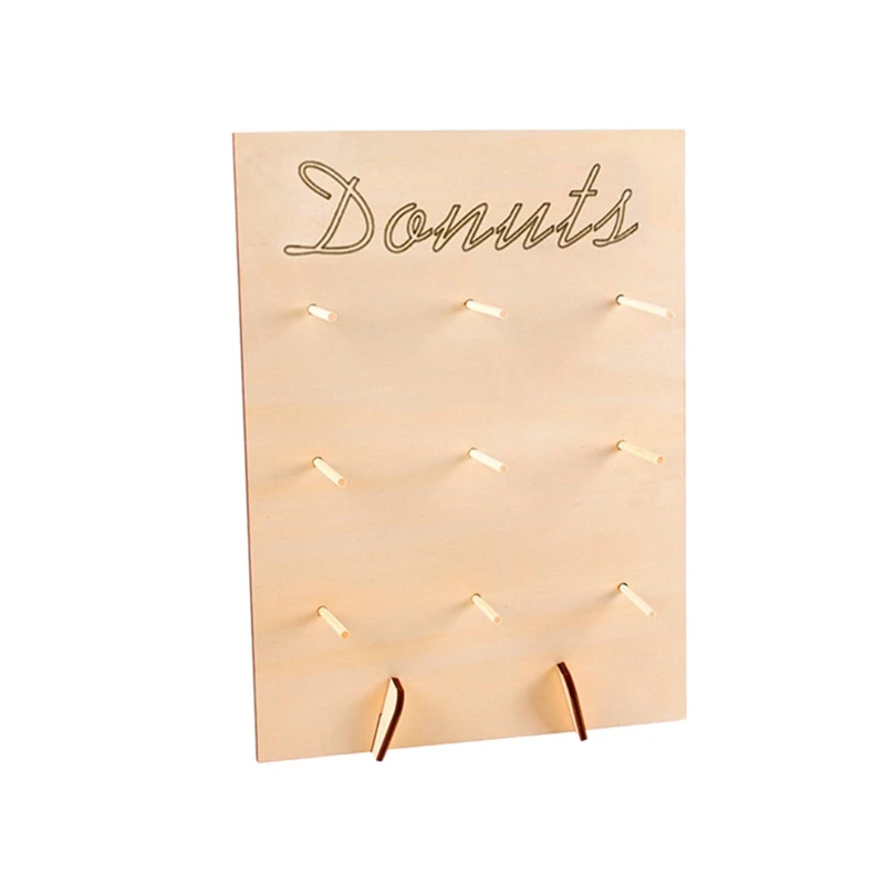 Donut Wooden Wedding Decoration Table Candy Cart Diy Wall Holds Birthday Party Decorations Baby Showers | Дом и сад