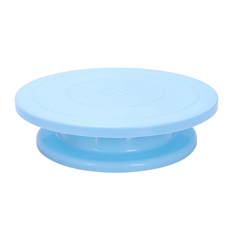  Plastic Cake Turntable Rotating Anti-skid Round Cake Decorating Stand Cake Rotary Table Plate Kitch