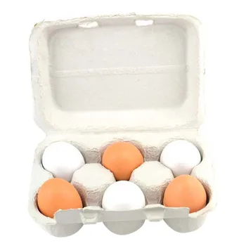 

Packet Baby Kids Pretend Play Preschool Educational Toy Wooden Eggs Yolk Kitchen Cooking Toy Gifts 6PCS