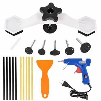 

21pcs Car Paintless Dent Repair Kit Dent Lifter Bridge Glue Puller Tools For Car Door Ding Hail Home Multi-function DIY Repair
