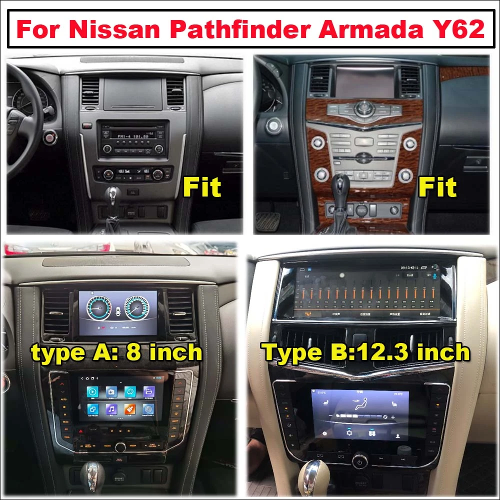 Tesla Android Screen Head Unit For Nissan Patrol/Royale/Armada/Y62 2010