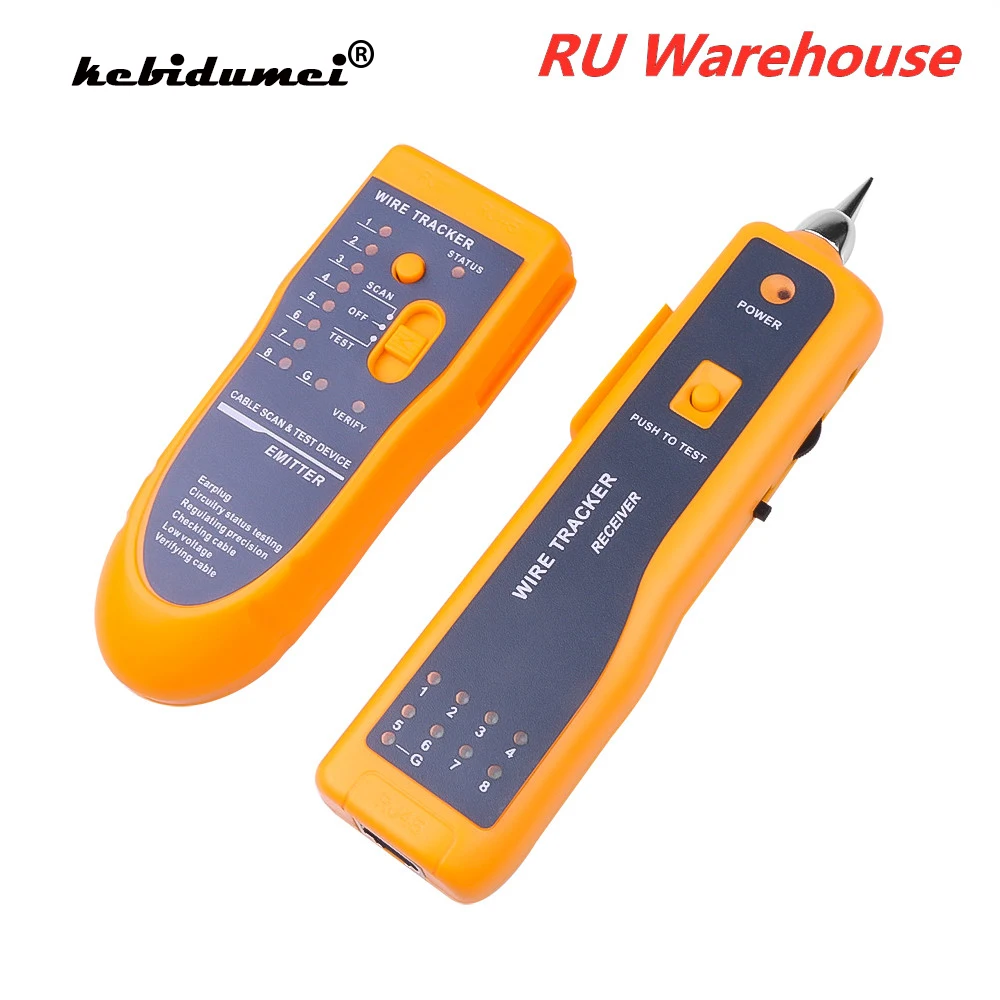 Сетевой Кабельный тестер RU детектор RJ11 RJ45 Cat5 Cat6 трекер телефонных проводов