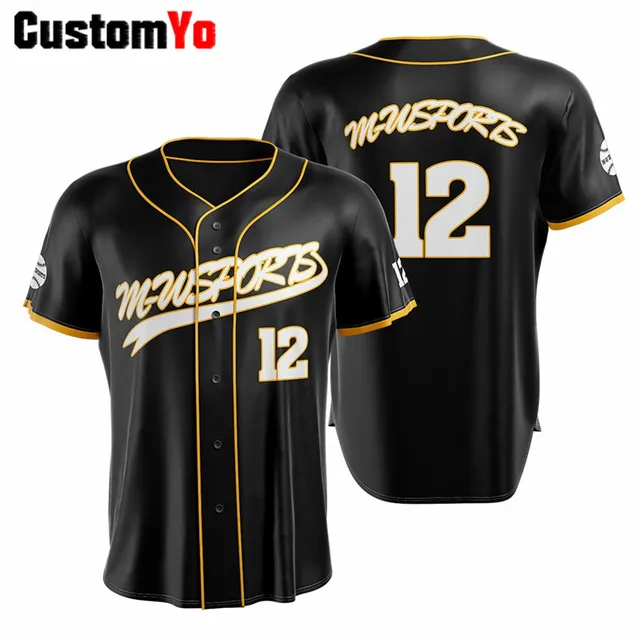 100%Polyester Baseball Uniforms Custom 