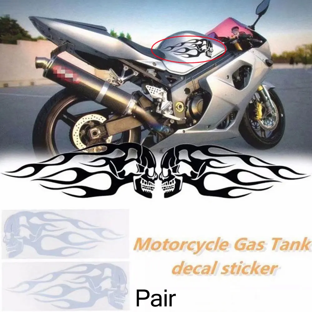 Motorrad Aufkleber Gas Tank Aufkleber / Skin Lady Rider Rose Vinyl