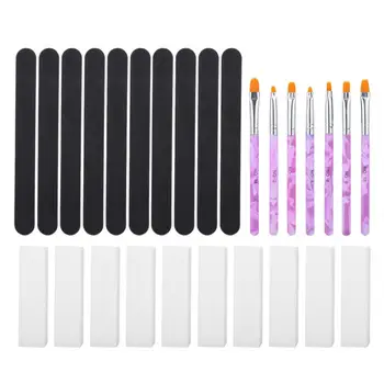 

Professional Portable Nail Art Brush Nail Polishing Sanding File Buffer Manicure Tool Set Nails Accessoires Nail Art Tool set