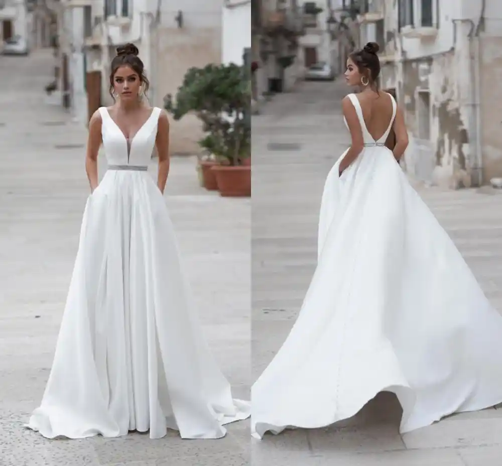 vestido de noiva 2019 simples