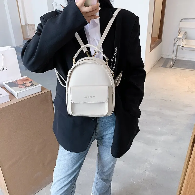 Fashion Casual Women Mini Backpack Luxury Pu Leather Small Bag School Girl  Backpacks Korean Style Ladies Cute Travelling - AliExpress