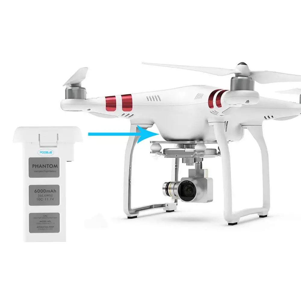 6000 мАч li-po аккумулятор dji phantom2 Аккумулятор для DJI Phantom 2+ Vision Квадрокоптер Дрон запчасти