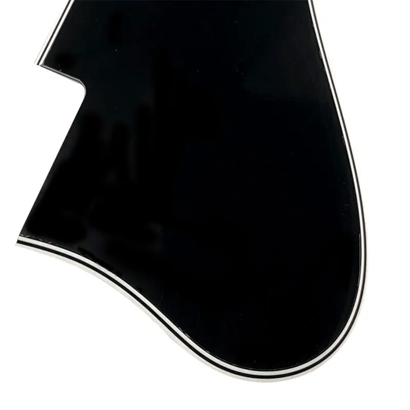 Pleroo пользовательские гитары Части-для левой руки ES 335 Jazz короткие Archtop гитары Pickguard скретч пластина, черный
