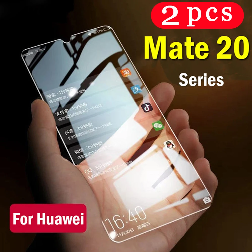 2 шт. закаленное стекло для huawei mate 30 20 pro 20X 10 lite 9 Защитная пленка экрана телефона на