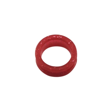 

50Pcs Silica Gel Finger Rings Fit Any Scissors Inserts Haircutting Styling Scissor Accessories Red