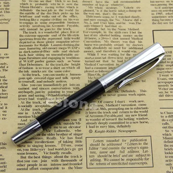 

New Baoer 051 Smooth Stainless Black Medium Nib Study Business Fountain Pen
