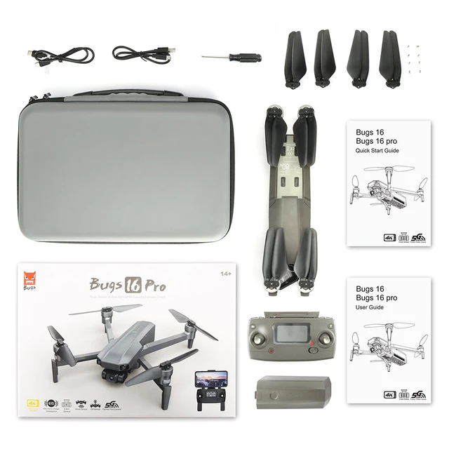 MJXRC Bugs 16 PRO 4K Dron GPS Drone Profesional With 5G Wifi Transmission EIS Anti-shake HD Camera 3-axis Gimbal Quadcopter