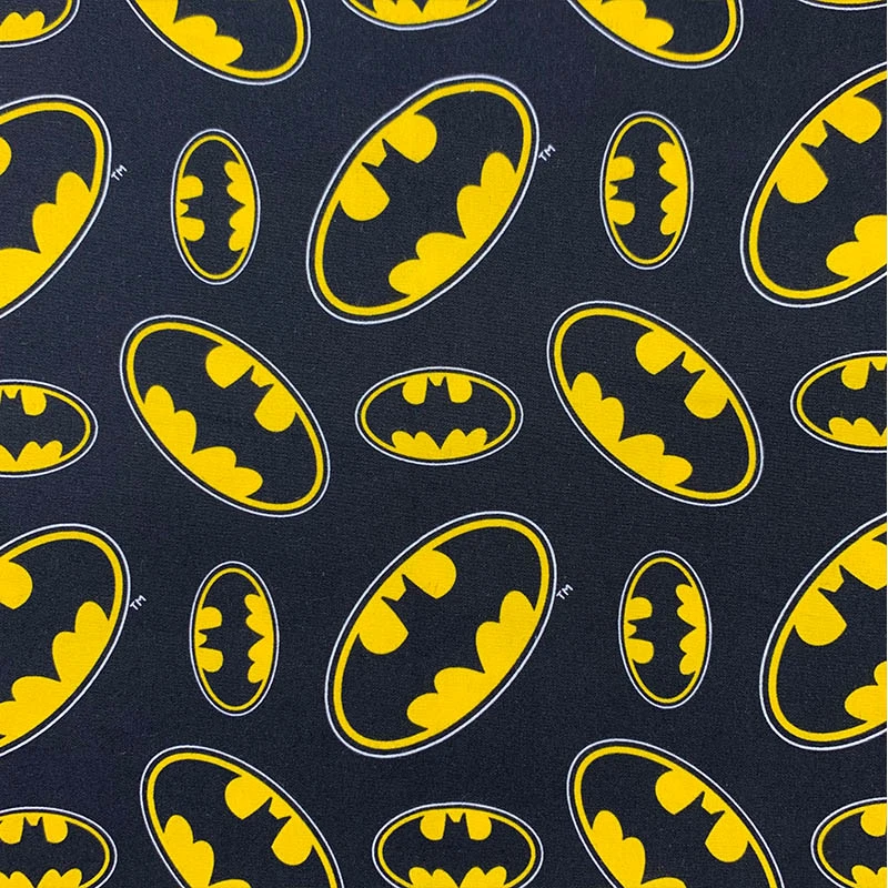 Good Cartoon Batman Fabric Cotton Fabric Patchwork Yellow Batman Logo  Digital Print Fabric Sewing Material Diy Children Clothes - Fabric -  AliExpress