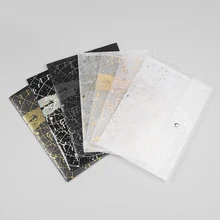 1 шт. A4 фантазия звезда лазерная Сумка для документов Прозрачный Бронзовый карман pp, файловый пакет держатель бумаги школьные канцелярские папки стенд