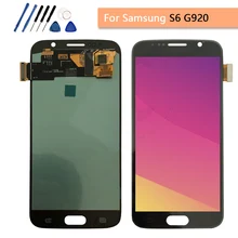 5," AMOLED дисплей для samsung Galaxy S6 G920 ЖК-дисплей с сенсорным экраном G920i G920F G920W8 дигитайзер сборка Замена