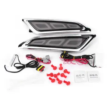 

1 Pair DC12V 6000-6700K Waterproof DRL Daytime Running Light LED Turn Signal Light Fit for Nissan PATROL 2016 2017 2018 2019