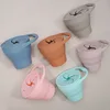 BPA Free Kids Silicone Food Storage Box Solid Color Baby Snack Cup Portable Children Snacks Container With Lid 1