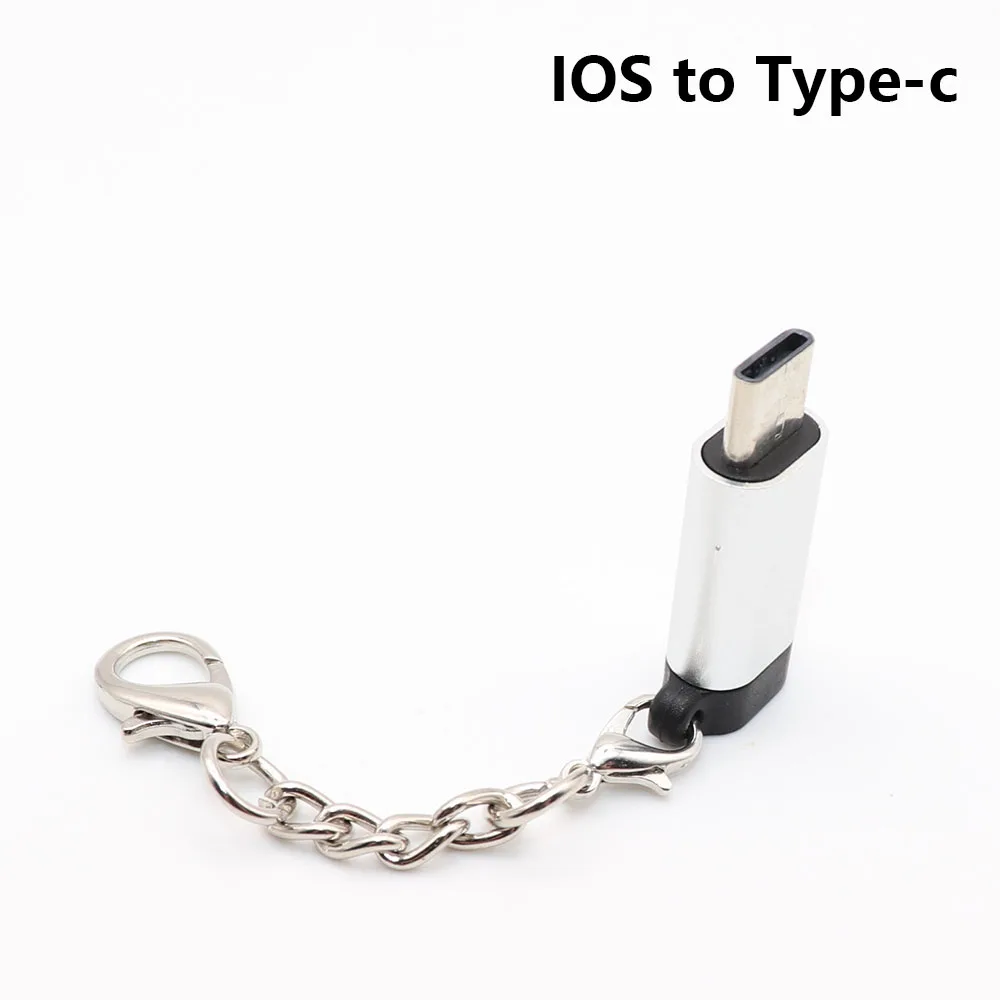 G TingDong Дата-кабель для зарядки кабель конвертер адаптер type-C конвертер к micro usb 3,0/micro usb к 8pin адаптер - Цвет: G
