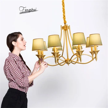 

Nordic Luxury LOFT LED Chandelier Lighting Retro Iron Hanging Lamp Living Room Restaurant Loft Bedroom Decor kitchen Fixtures