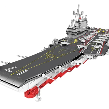 

2126Pcs DIY Small Particle Military Series Building Block Model Educational Toy Set - 2-In-1 No. 001A Liaoning Aircraft Carrier