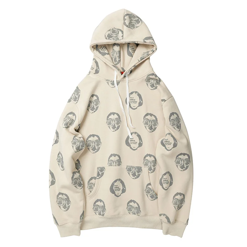 

Harajuku Hoodies Men Big Pocket Funny Print Hooded Sweatshirt Men Japanese Streetwear 2020 Spring High Street Hip Hop Hoodie Men