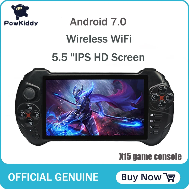 

Powkiddy X15 Andriod Handheld Game Console 5.5 INCH 1280*720 Screen MTK8163 quad core 2G RAM 32G ROM Video Handheld Game Player